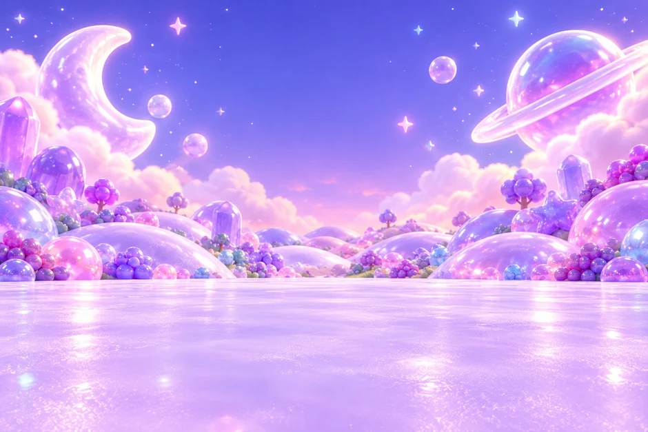 The purple hills of Grape Galaxy